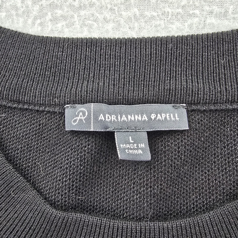 Adrianna Papell Sweater Women Large Multicolor Geometric Jacquard Oversized Knit - Picture 3 of 7